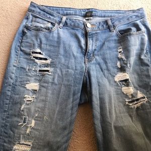 Lane Bryant Distressed Boyfriend Jeans